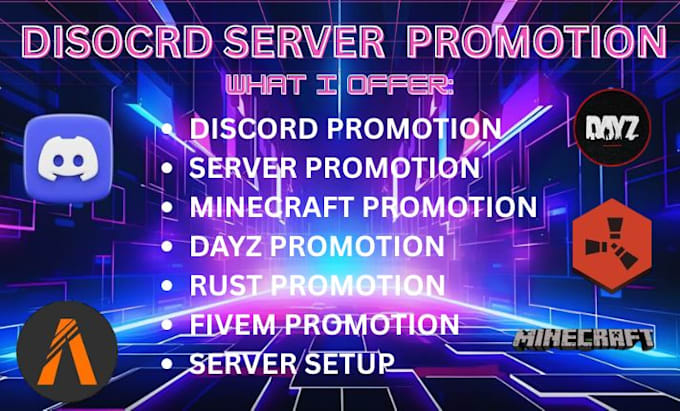promote your minecraft server, discord fivem gaming rust, gaming promotion