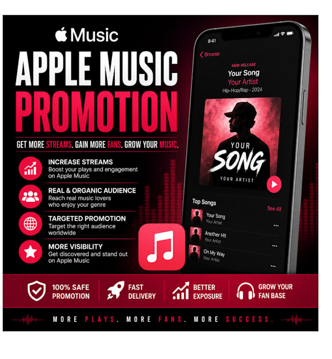 do organic apple music promotion