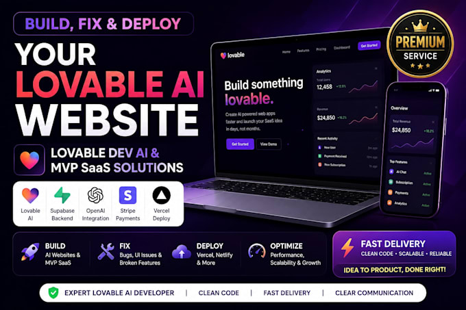 design lovable website, lovable web app, deploy lovable dev ai, lovable mvp saas
