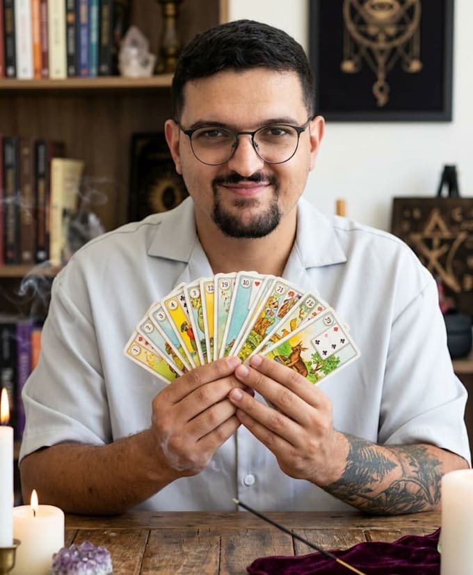 do a psychic reading with lenormand cards