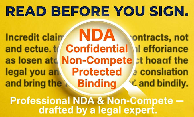 draft a non disclosure agreement and non compete agreement nda