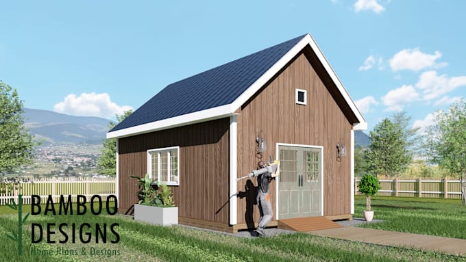 design DIY shed plans and permit ready construction drawings