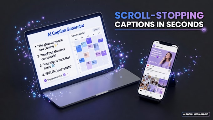 write ai social media captions  posts that get likes