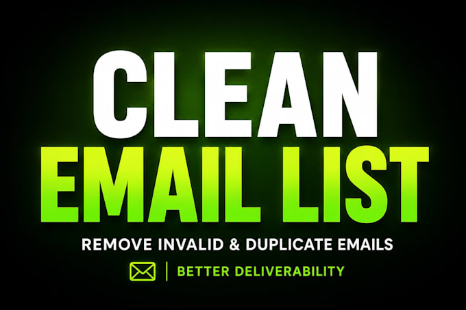clean and standardize your email list