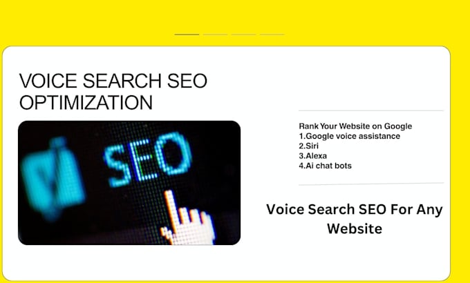 provide unbeatable voice search SEO optimization for google, alexa,siri