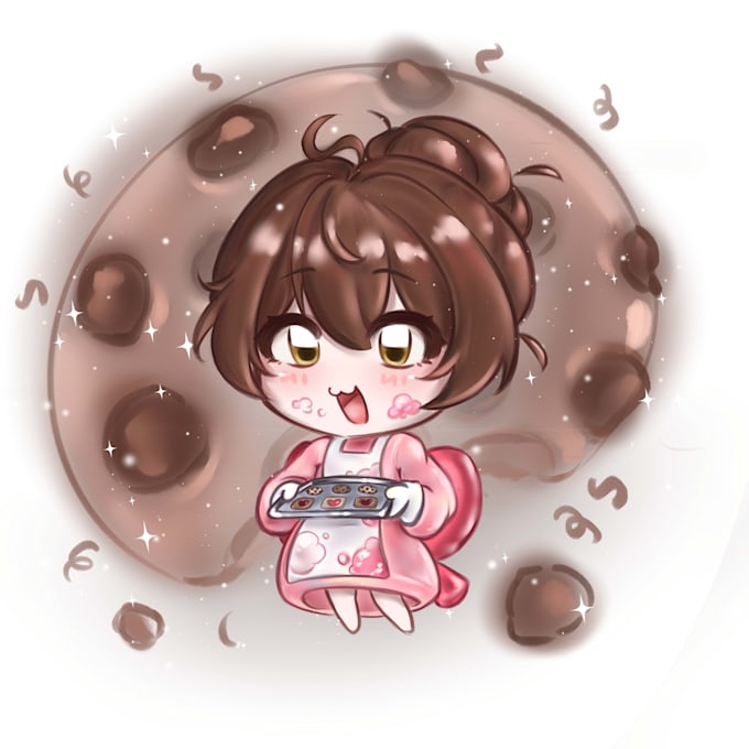 draw your character full body with cute chibi style