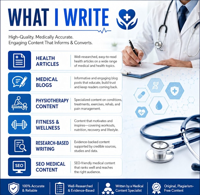 write health and medical articles