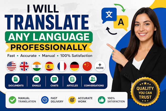 translate any language professionally