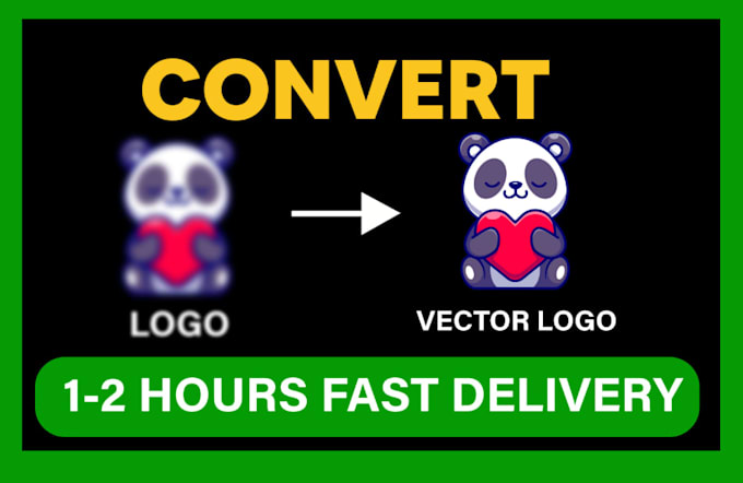 redraw logo to vector, convert image to vector