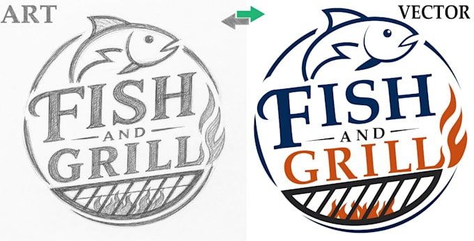 convert your drawing into editable vector file