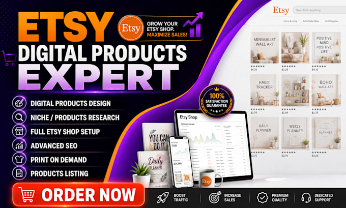 create etsy printables with SEO optimized listings