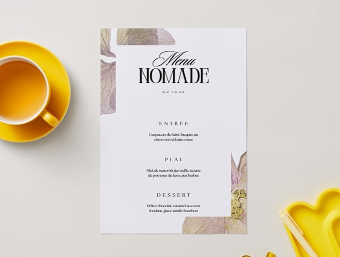 design restaurant menu and flyer