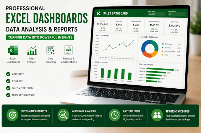 Create excel dashboards data analysis and reports by Suhanisolutions ...