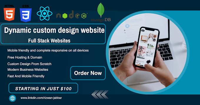 build full stack website with free hosting and domain