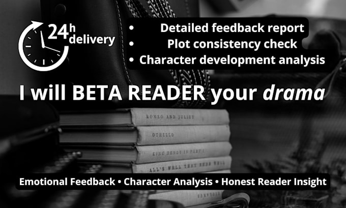 professionally beta read your drama manuscript