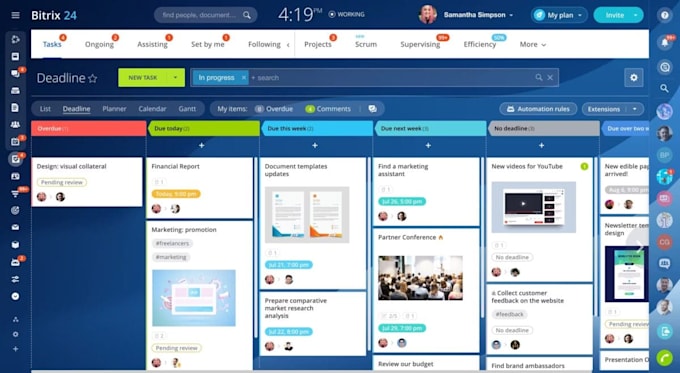 setup zoho campaign, bitrix24 automation, website and integration