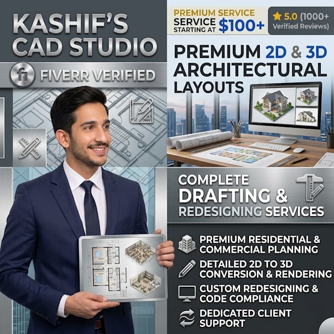provide 2d floor plan drafting and redesigning services