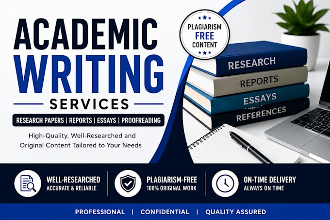 write professional academic research and reports