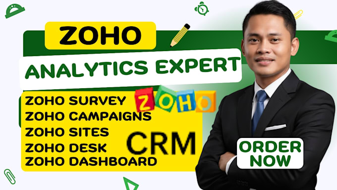 build zoho analytics dashboard reports KPI dashboard zoho CRM setup zoho forms