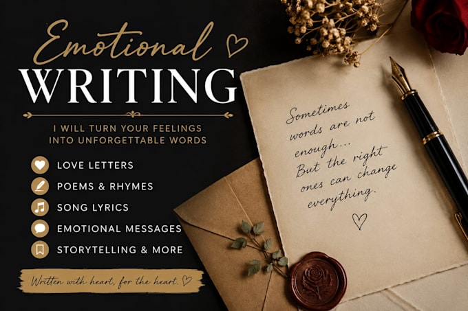 write heartfelt emotional messages