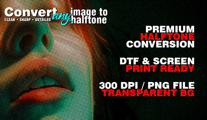 turn your image into detailed halftone artwork