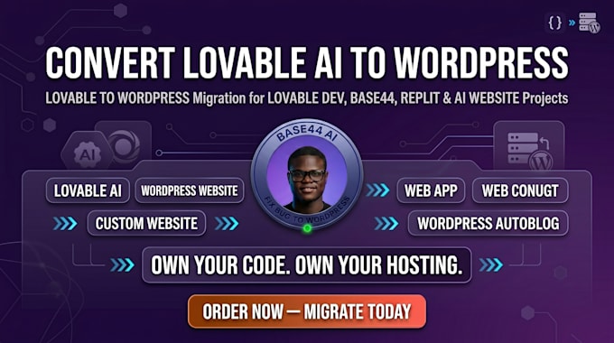 migrate lovable ai website to wordpress, lovable to wordpress, lovable ai app