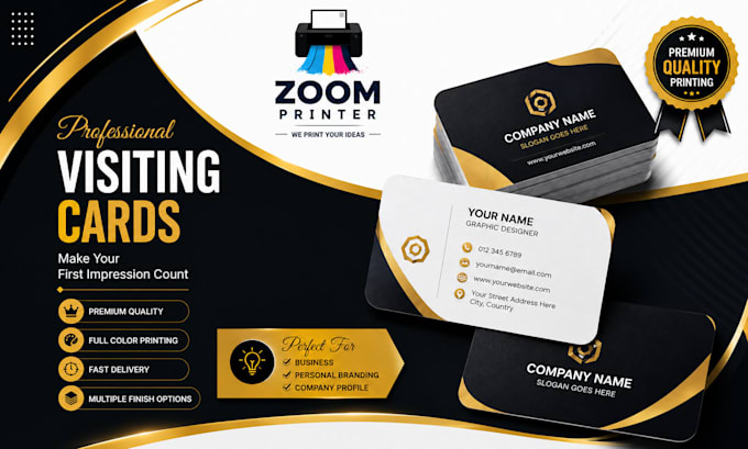 create unique and professional visiting card designs