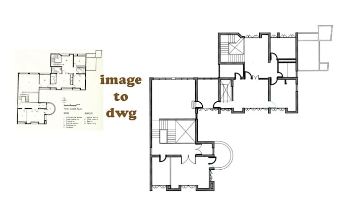 redraw architectural plans in autocad