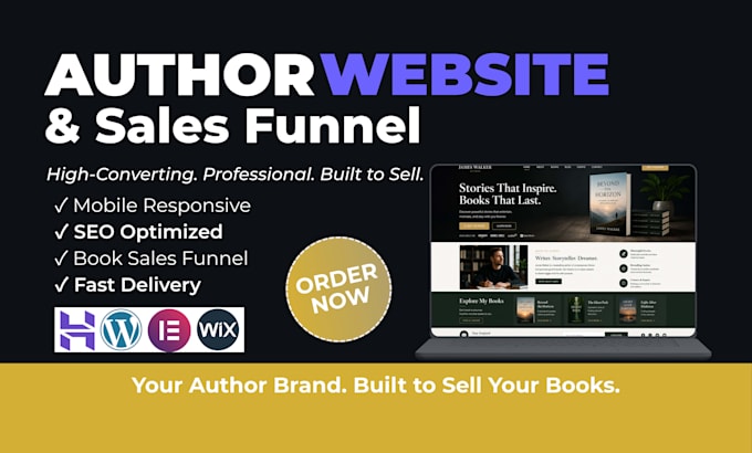 build an author website for self published authors to sell more books