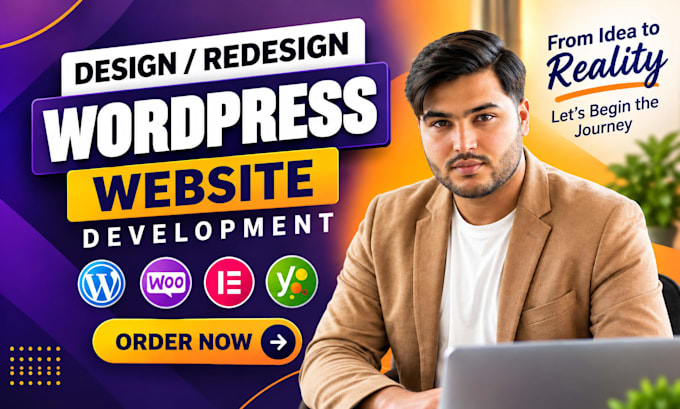 do wordpress website development, design, or redesign using elementor pro