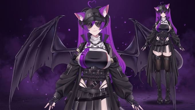do live2d vtuber commission, vtuber rigging, vtuber  model for vtube studio