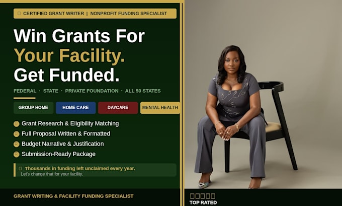 win grants for group home, home care, daycare, childcare, mental health facility