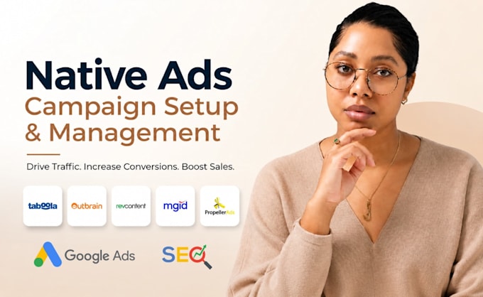 setup, manage taboola, outbrain, propeller ads migid ads native ads campaign