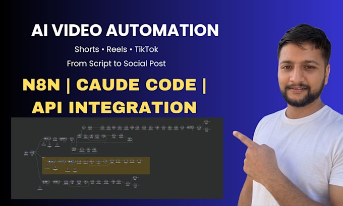 create ai video automation system for short form videos