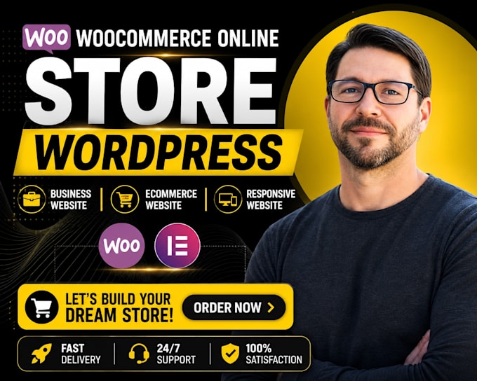 build, design, develop a custom ecommerce website using woocommerce, wordpress