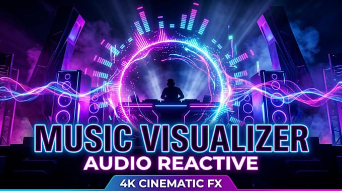 create animated music visualizer for your songs