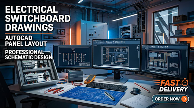design electrical switchboard drawings autocad panel layout schematic