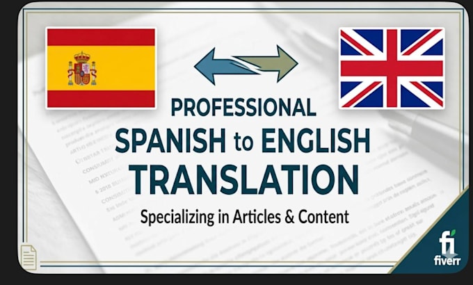 professionally translate spanish and english articles