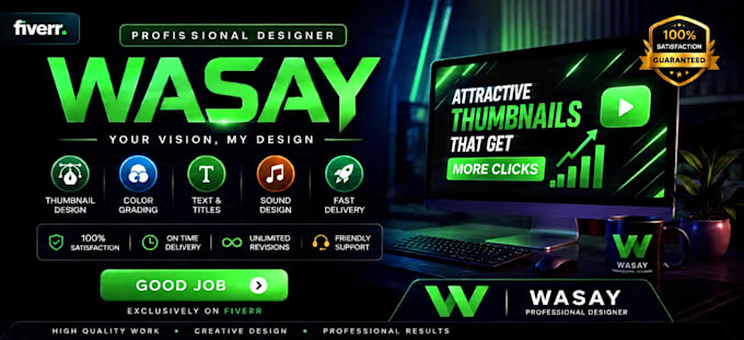 design clickable youtube thumbnails for gaming and finance