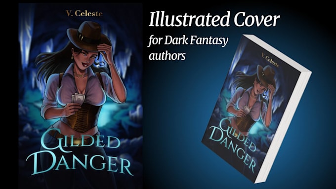 create a dark fantasy book cover