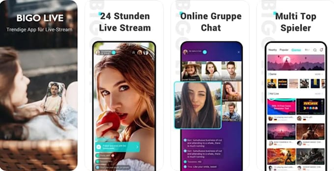 develop a live streaming app like tiktok , bigo or twitch live