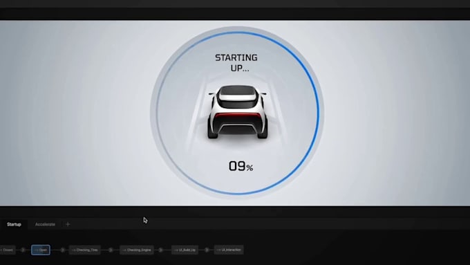 create interactive rive or lottie animation, interactive ui and game animation