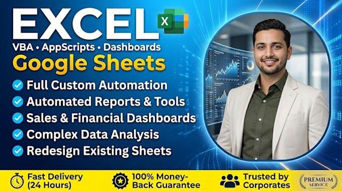 design a professional dashboard in google sheets or excel spreadsheet