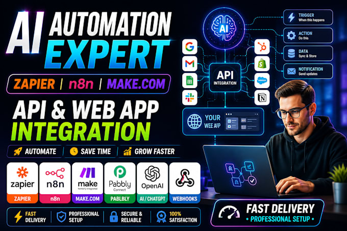 do zapier n8n make com pabbly ai automation and API integrations to your web app