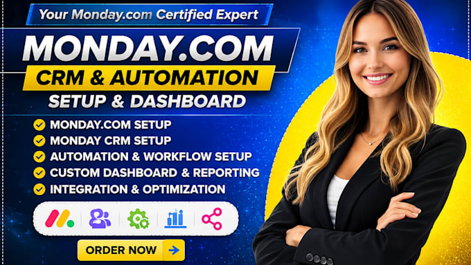 setup monday com, monday com crm, monday com automation, monday dashboard