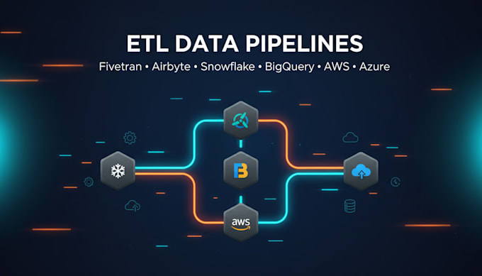 build etl data pipelines with fivetran, airbyte, AWS glue and azure data factory
