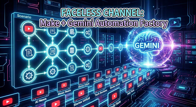 build a faceless ai youtube automation system with make and gemini