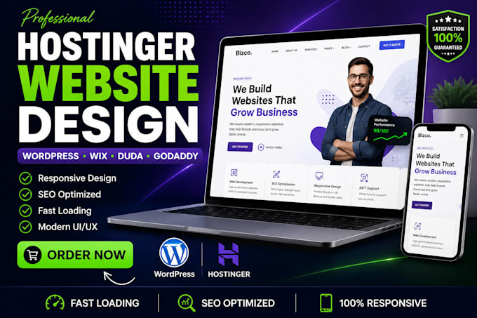 hostinger website design wordpress website design hostinger website