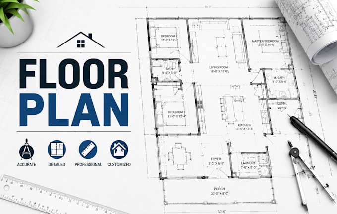 floor plans and architectural building drawings