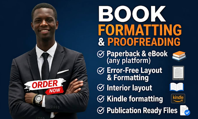 edit, format your kindle interior design and KDP layout book